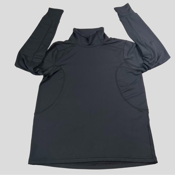Nike Long Sleeve Active Turtleneck Thumb Holes FitDry Black Size Medium - Picture 6 of 12